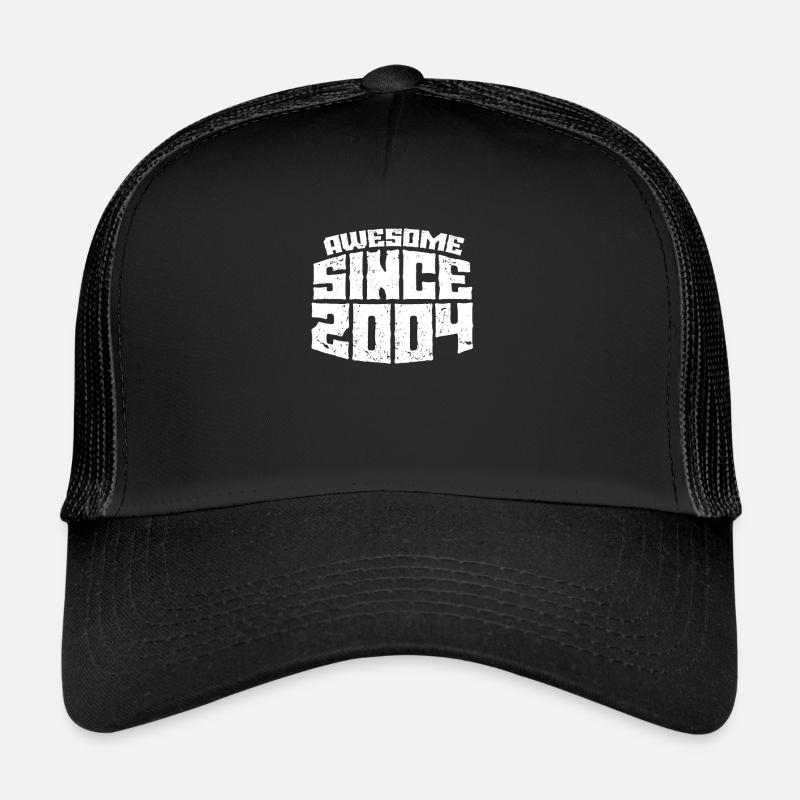 2004 - Casquette trucker  - noir/noir