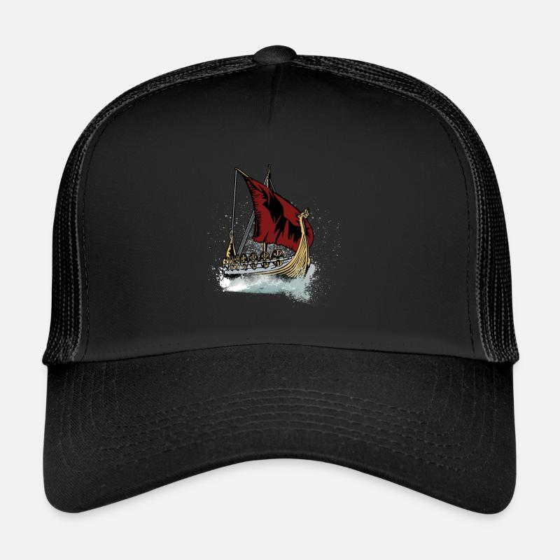 Viking ship Trucker Cap