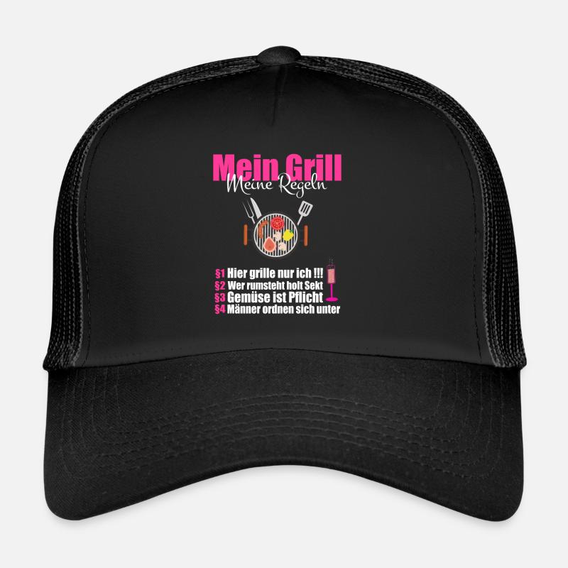 cooles BBQ Mein Grill meine Regeln Geschenk Trucker Cap