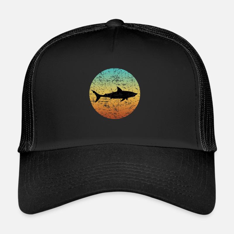 SHARK - Trucker Cap - Schwarz/Schwarz