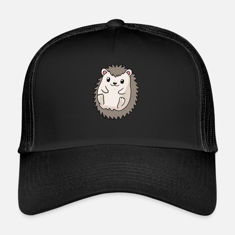Petit hérisson bébé hérisson - Casquette trucker  - noir/noir