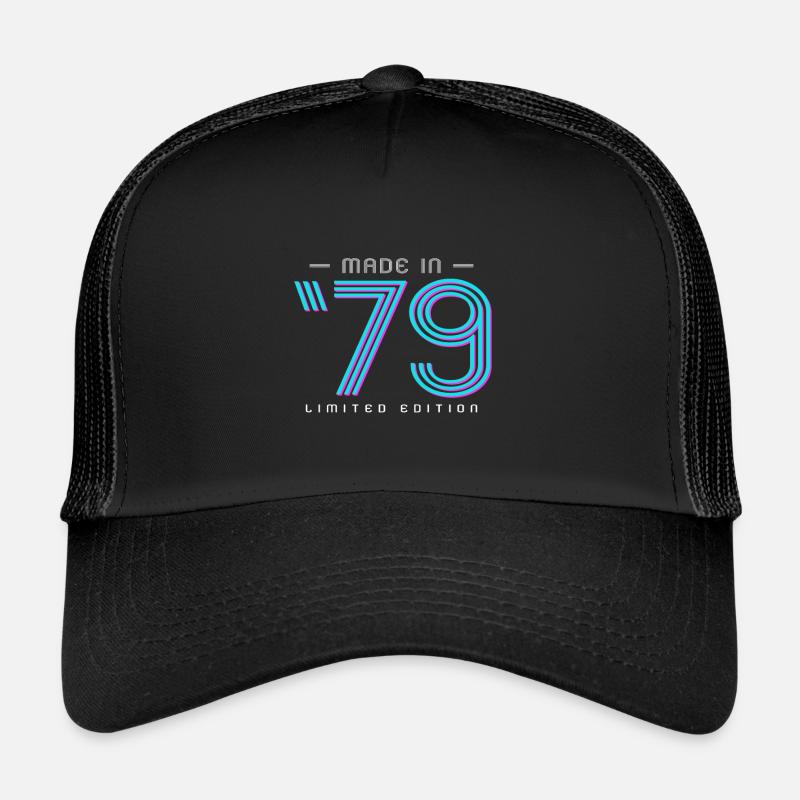 1979 - Trucker Cap - Schwarz/Schwarz