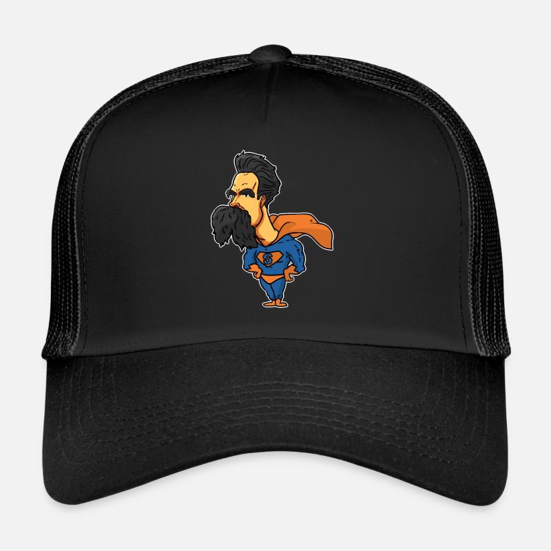 Friedrich Nietzsche - Trucker Cap - Schwarz/Schwarz