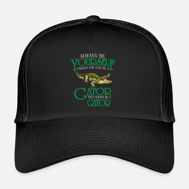 Crocodile Aligator predator reptile gift Trucker Cap