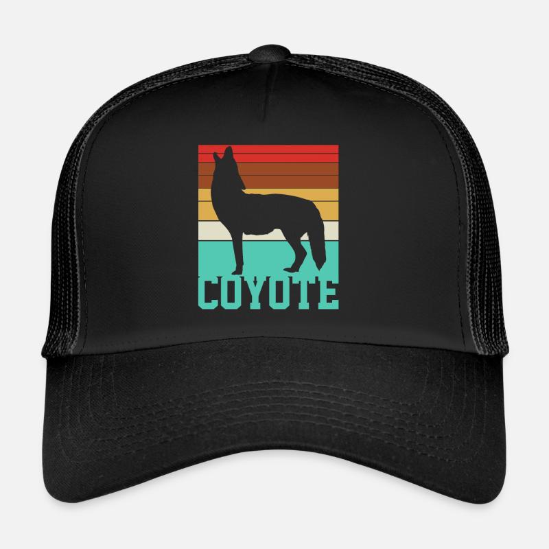 Kojote Kojote Kojote - Trucker Cap - Schwarz/Schwarz