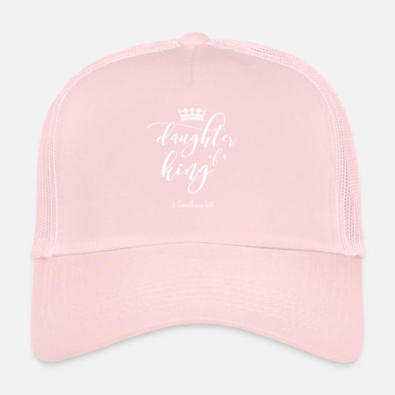 fille roi blanc Casquette trucker 
