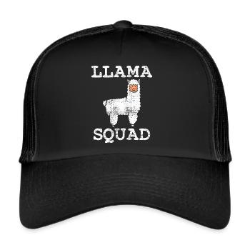 Lama Lama Lama - Casquette trucker  - noir/noir - Devant