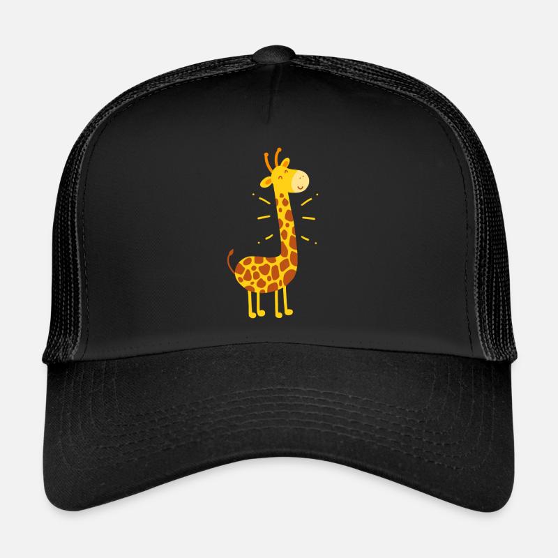 Giraffen Giraffen Giraffen - Trucker Cap - Schwarz/Schwarz