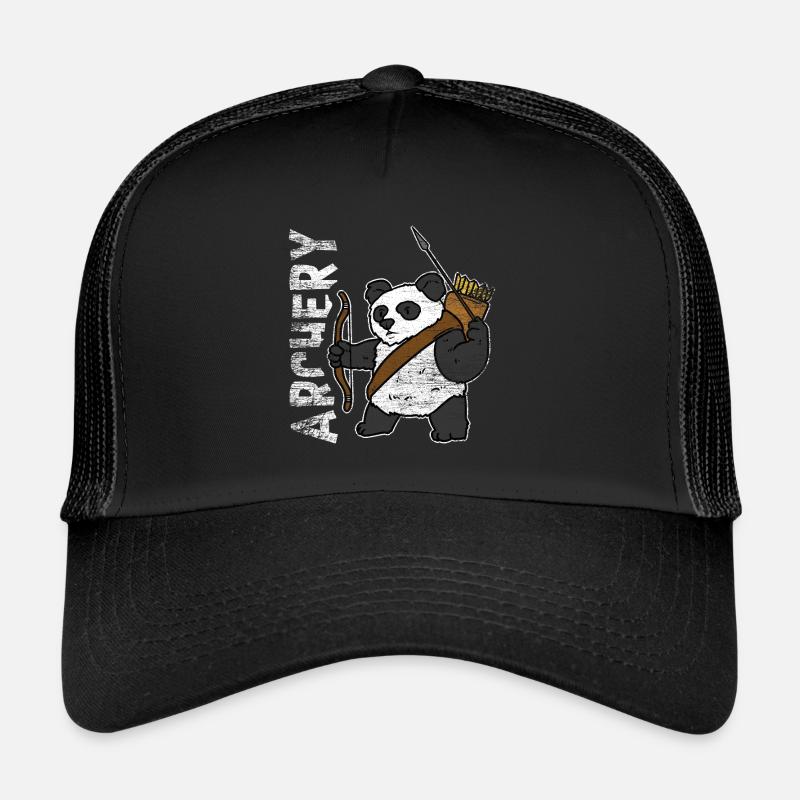 Cadeau de tir à l'arc Panda Casquette trucker 
