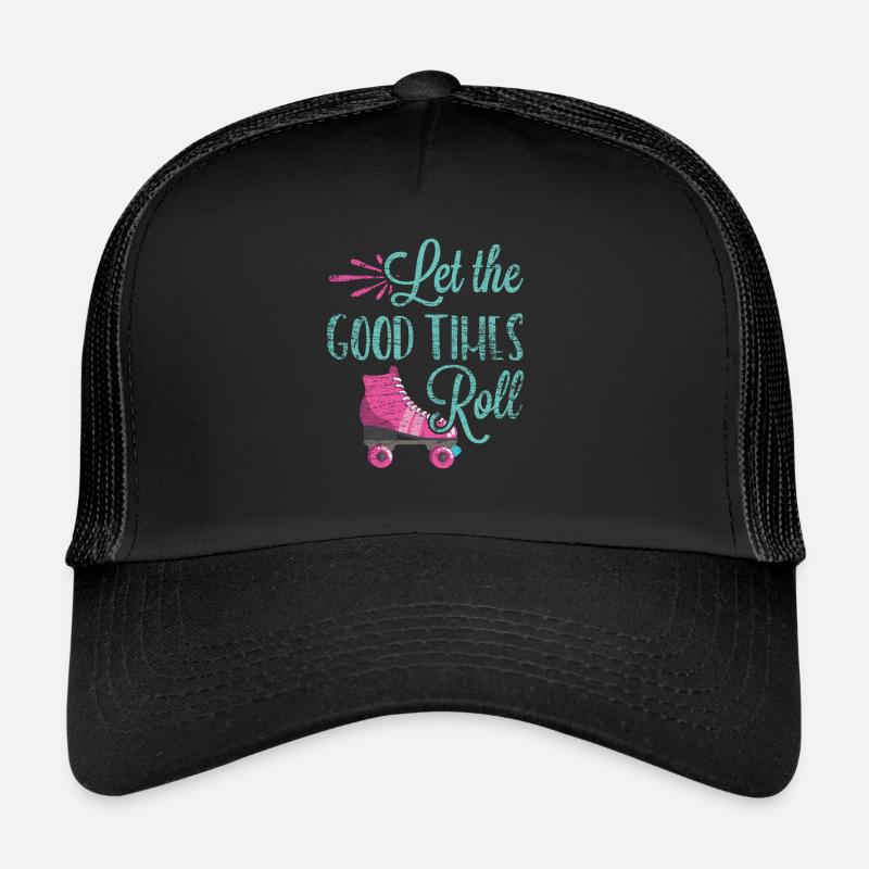 Roller skates retro Trucker Cap