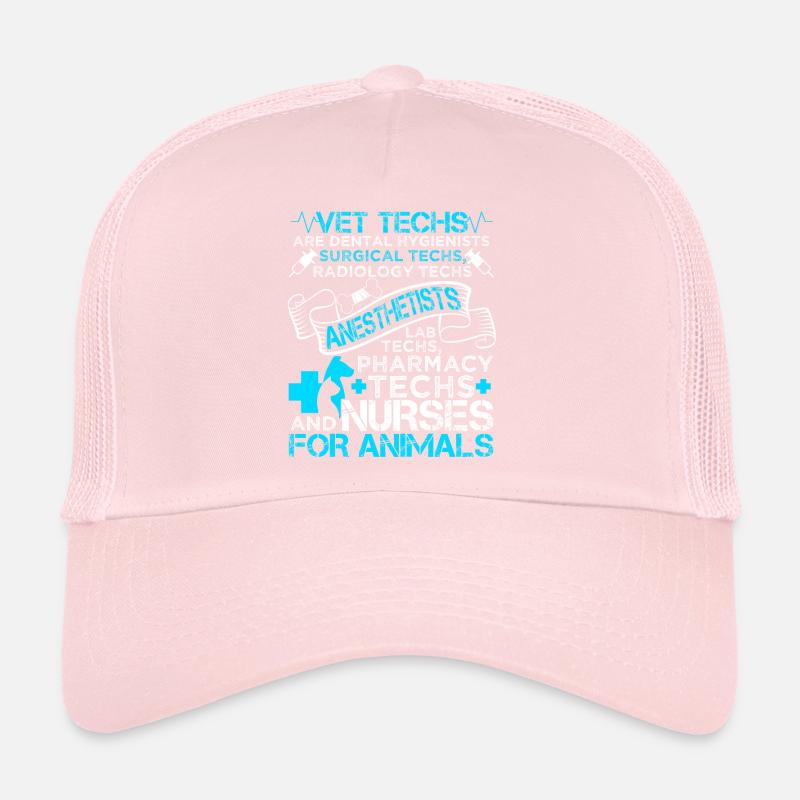 Vet Tech Veterinary Technician Job Title Trucker Cap
