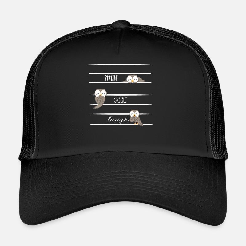Hibou - Hibou - Rires - Sort Casquette trucker 