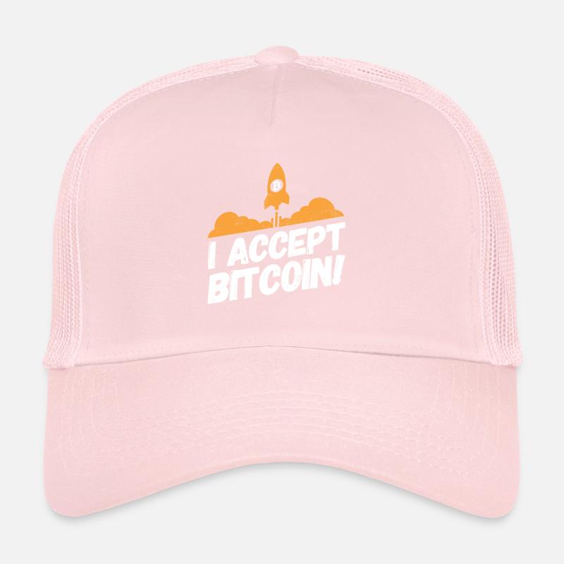 Bitcoin Kryptowährung Krypto Sprüche Accept Trucker Cap