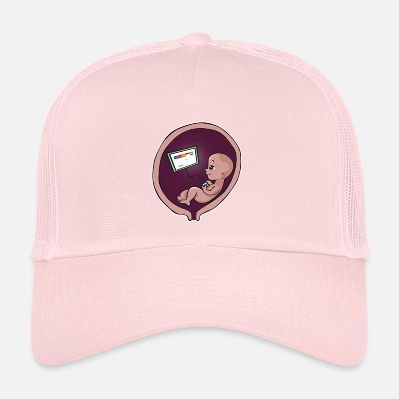 Schwangerschaft Mutter Geburt Baby Gamer Zocker Trucker Cap