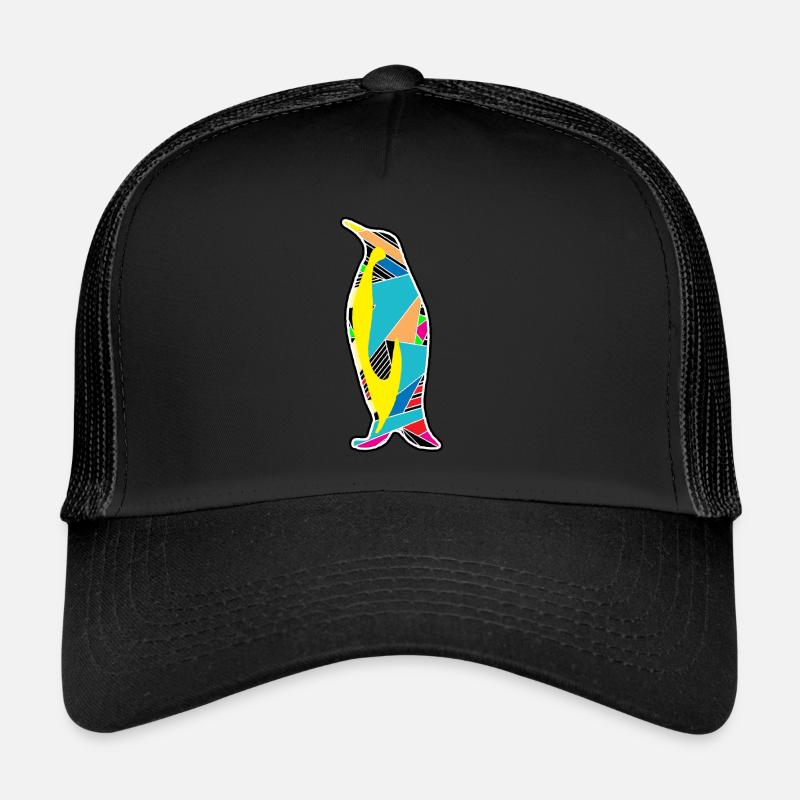 Geometric penguin Trucker Cap