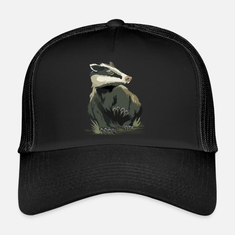 Honig Dachs Honig Dachs Wald Wildtier Trucker Cap