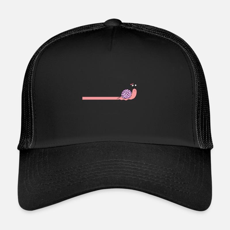 escargot - Casquette trucker  - noir/noir