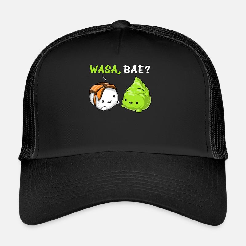 Sushi Wasabi mignon Couple Wasa Bae Casquette trucker 