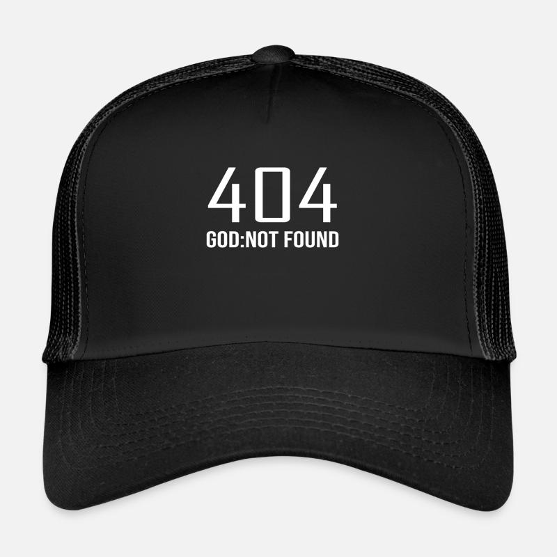 atheist atheist Darwin Agnostic Occult gift - Trucker Cap - black/black