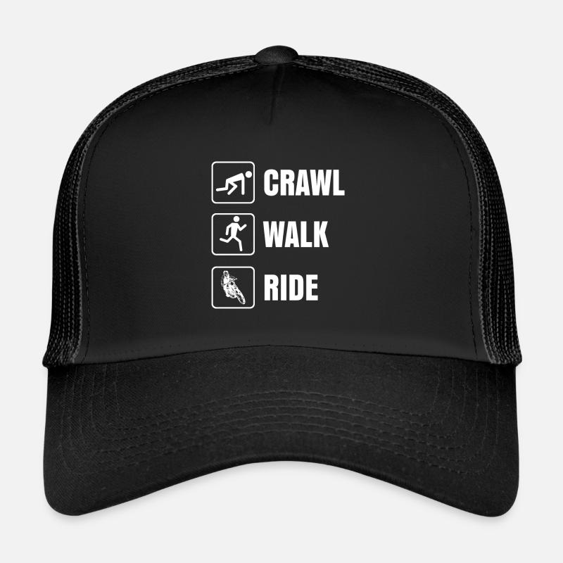 Motorrad - Trucker Cap - Schwarz/Schwarz