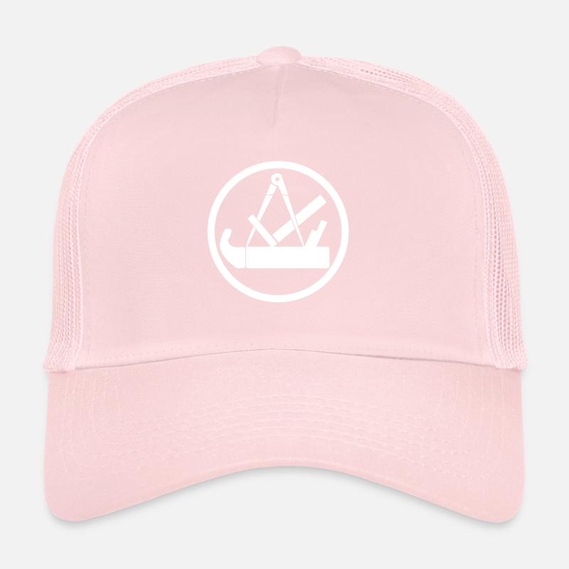 Carpenter craft symbol with circle Trucker Cap