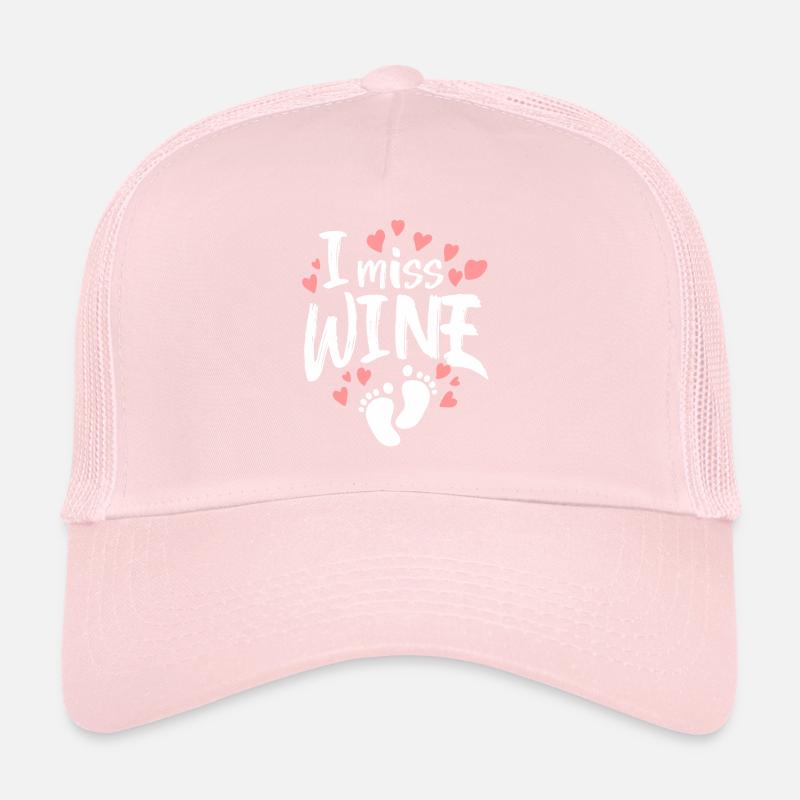 Idée de cadeau de vin de grossesse pour bébé Casquette trucker 