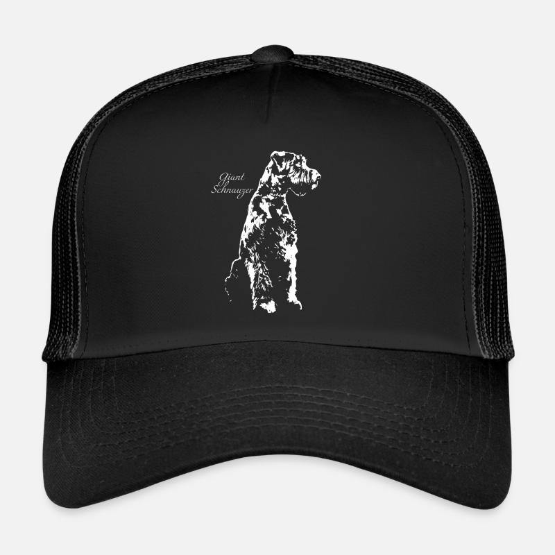 Großer Schnauzer - Trucker Cap - Schwarz/Schwarz