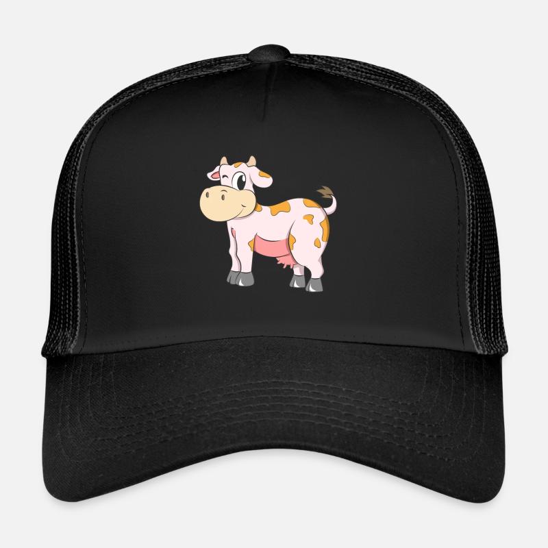 Cow Wink - Trucker Cap - Schwarz/Schwarz