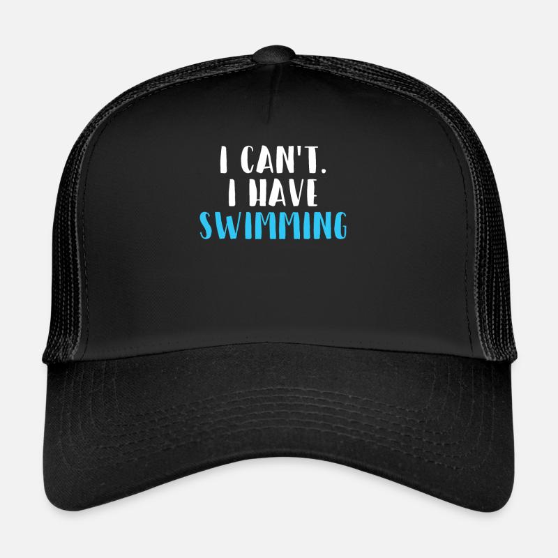 la formation de natation - Casquette trucker  - noir/noir
