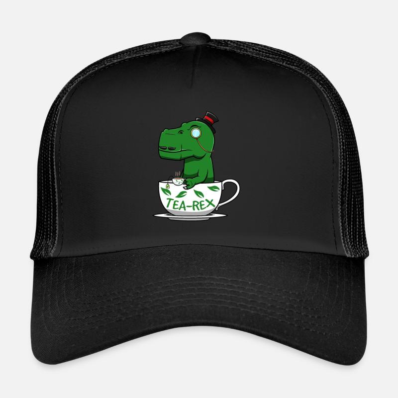 Tea Rex - Trucker Cap - Schwarz/Schwarz