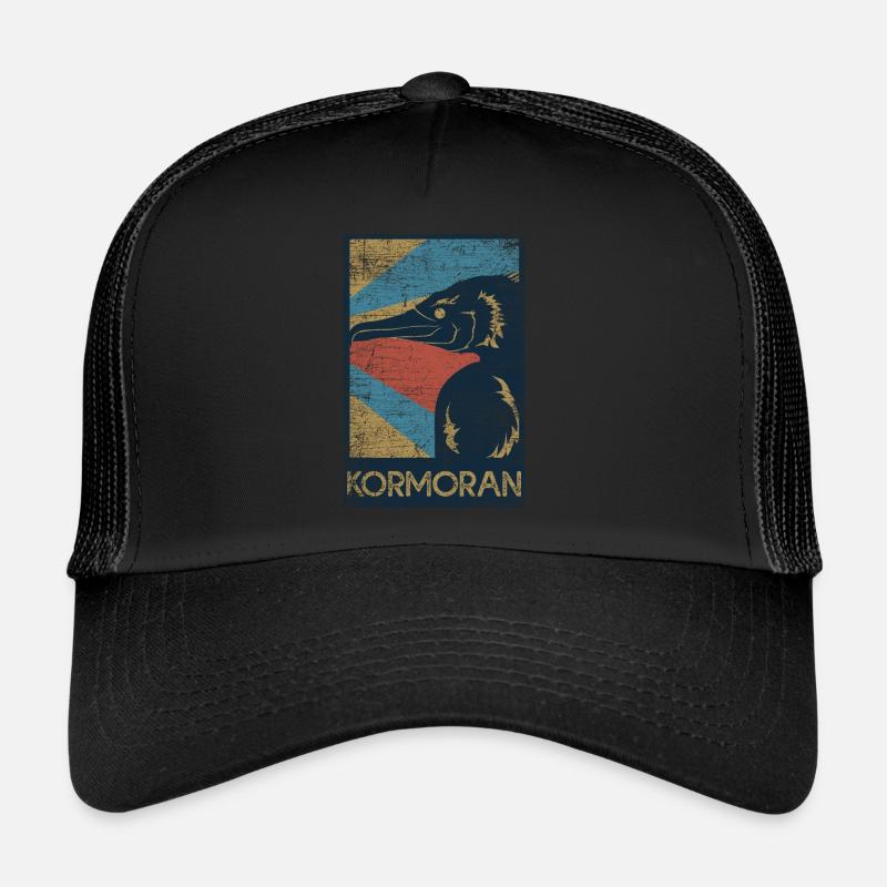 Kormoran Geschenk - Trucker Cap - Schwarz/Schwarz