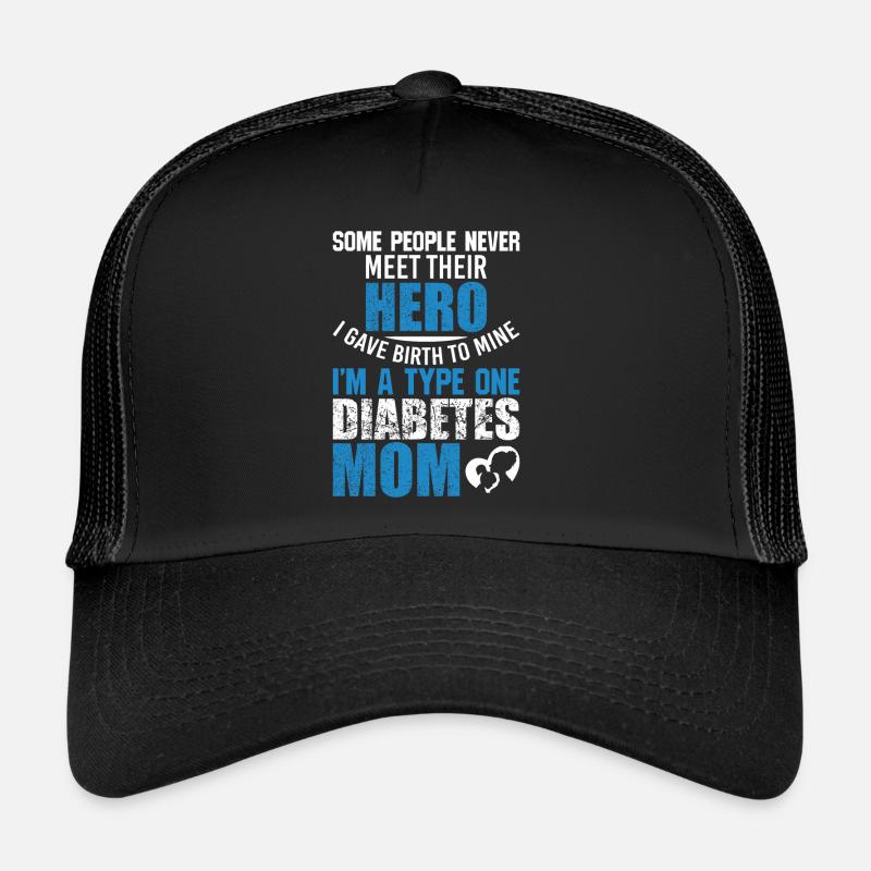 Femmes rencontrées, héros, naissance, T1D, maman, type 1, diabète Casquette trucker 