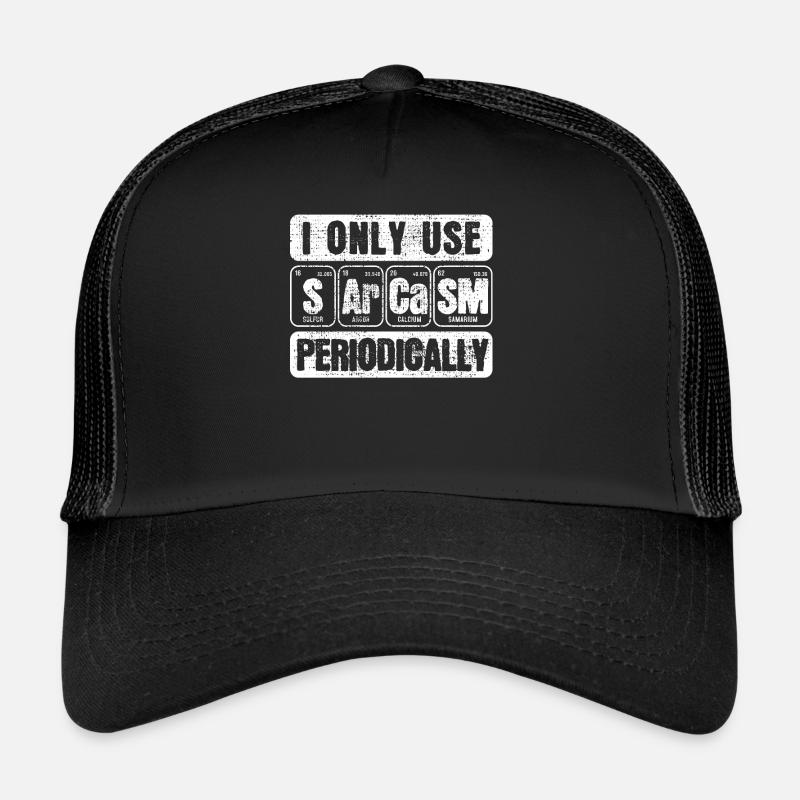 Sarkasmus Sarkasmus Sprüche - Trucker Cap - Schwarz/Schwarz