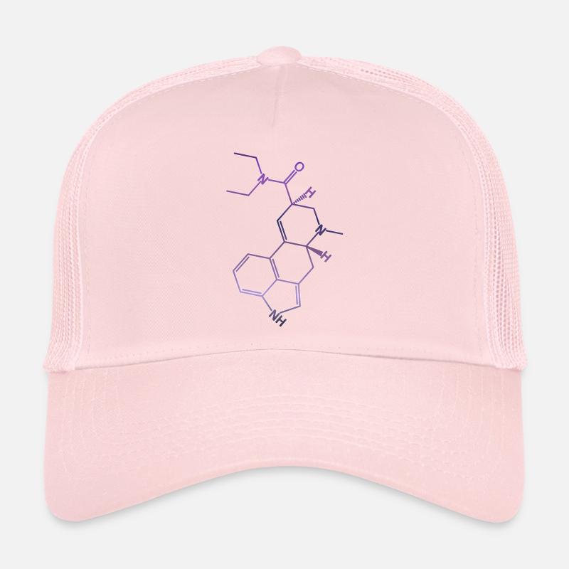 Formule structurelle LSD molécule d'acide Casquette trucker 