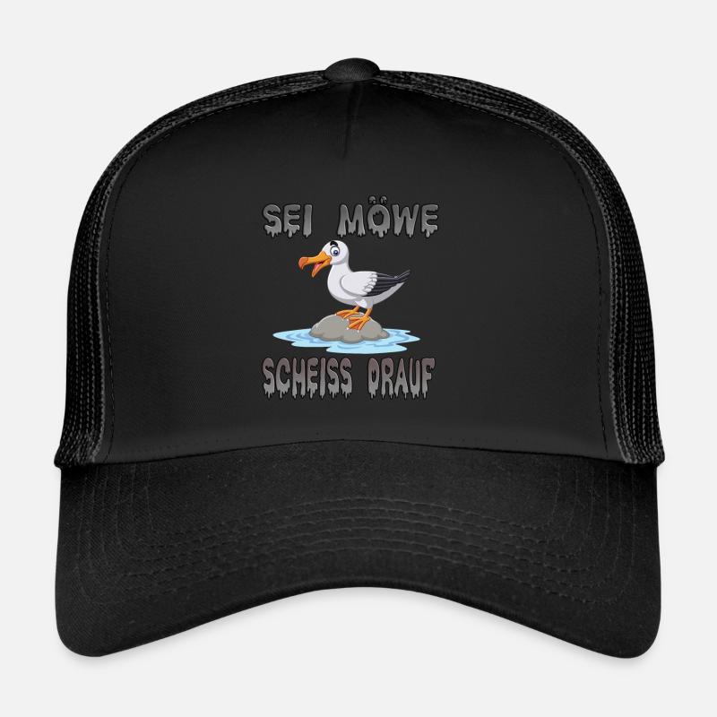 Sei Möwe Scheiss Drauf Trucker Cap