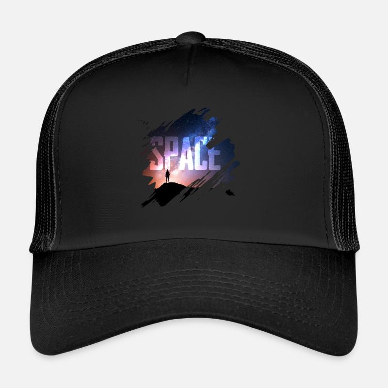 Space - Trucker Cap - Schwarz/Schwarz