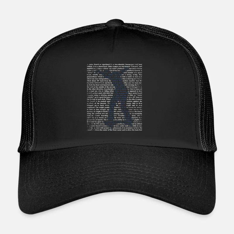 Waveboarden - Trucker Cap - Schwarz/Schwarz