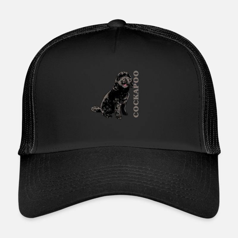 cocker - Casquette trucker - noir/noir