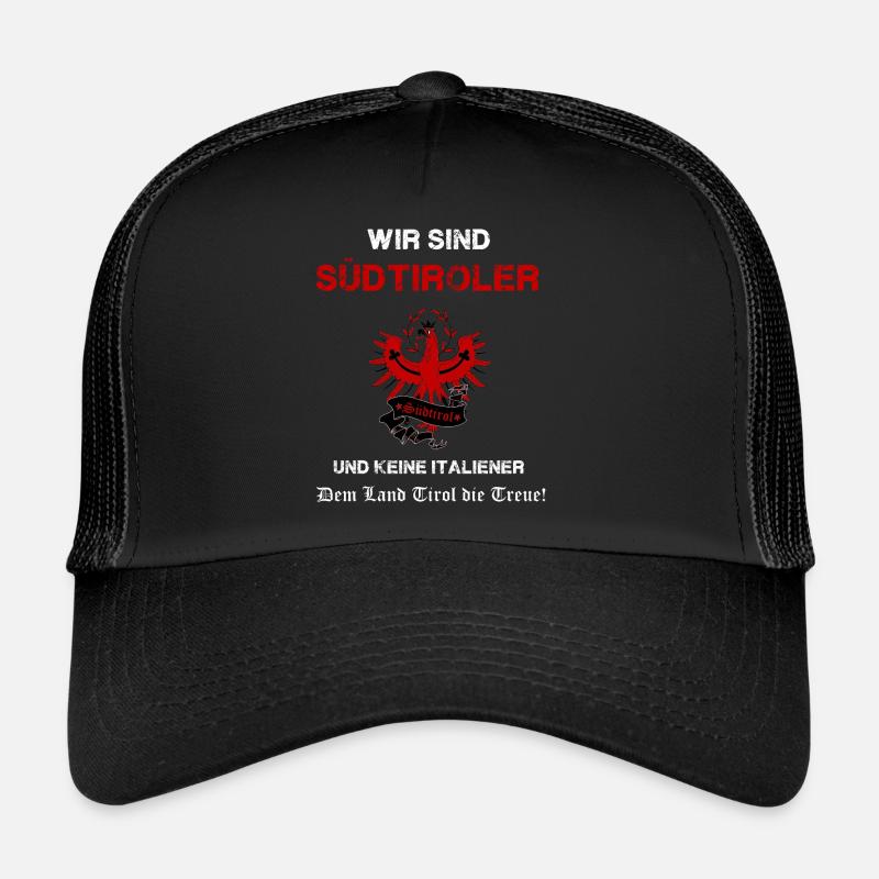 Südtirol - Trucker Cap - Schwarz/Schwarz