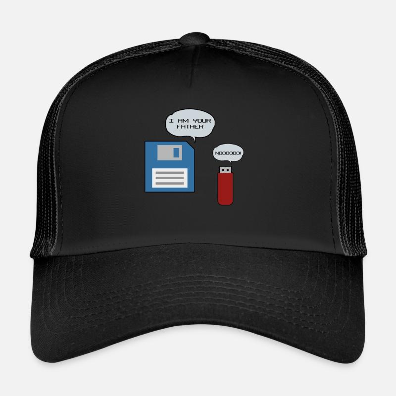 Diskette USB-Stick Floppy Disk Computer Nerd Trucker Cap
