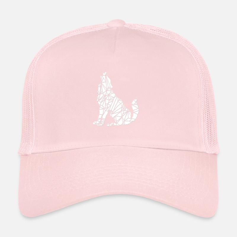 Geometric Wolf Trucker Cap