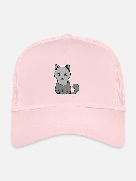 Little Wolf - Trucker Cap - pale pink - Front