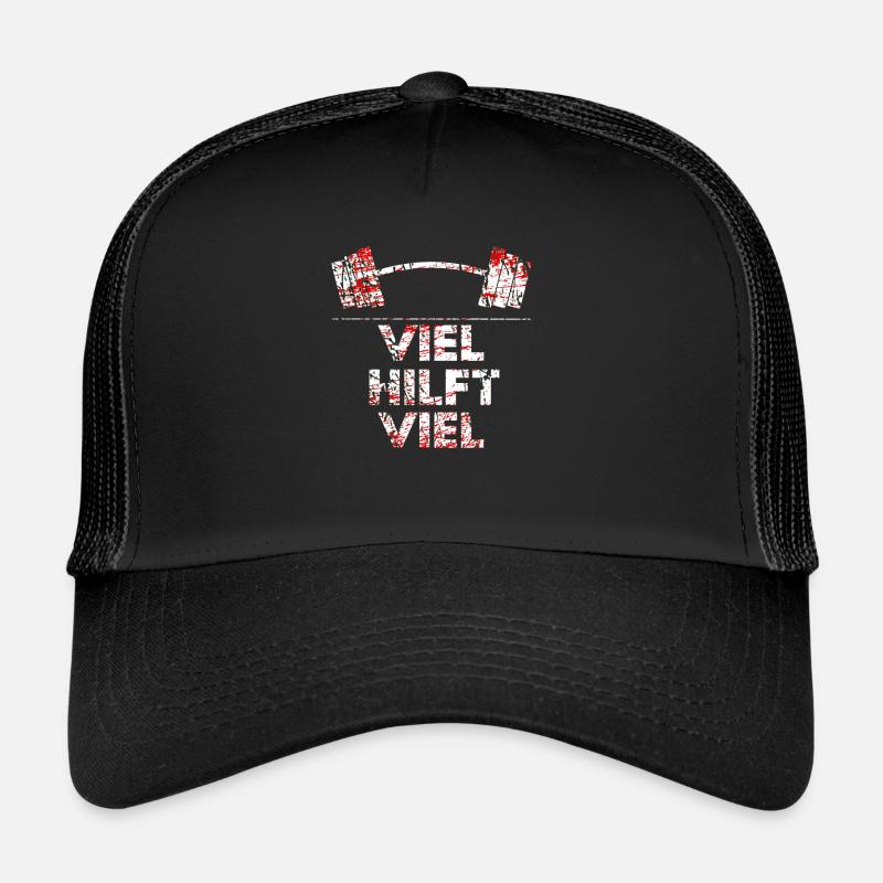 Strongman Powerlifting Motif aide beaucoup Weiss Casquette trucker 