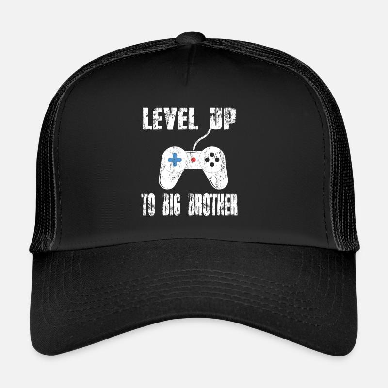Brother Level Up - Casquette trucker  - noir/noir