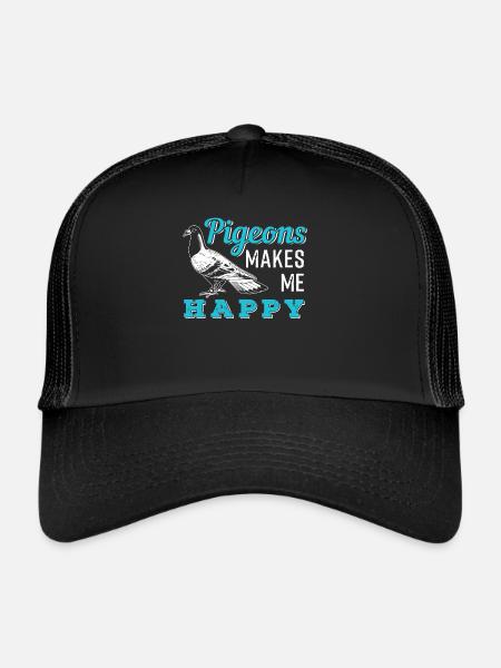 Pigeon - Casquette trucker  - noir/noir - Devant