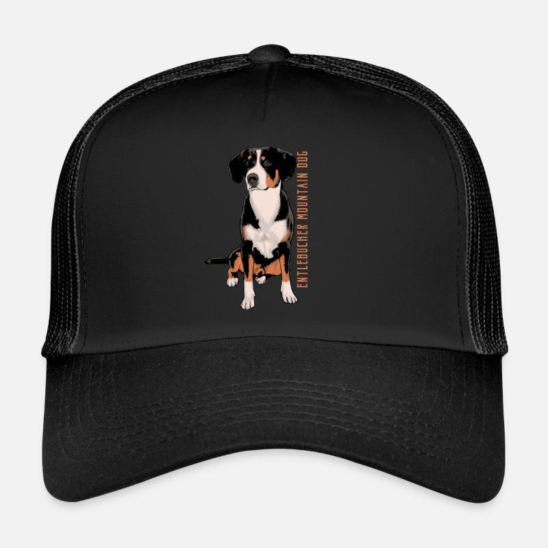 Entlebucher Sennenhund - Trucker Cap - Schwarz/Schwarz