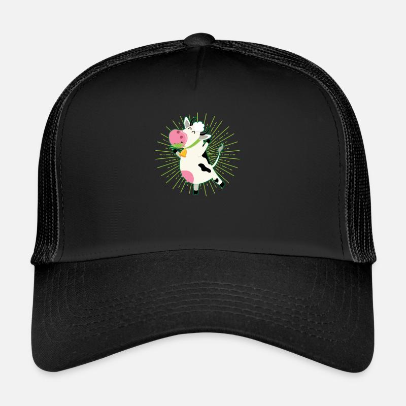 Herbe de vache mangent acclamations Casquette trucker 