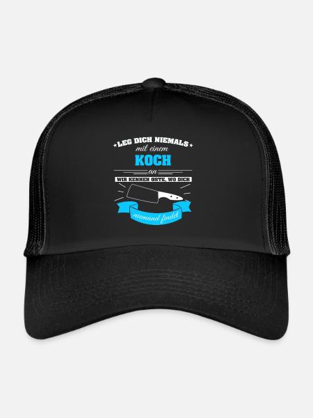 Koch kochen - Trucker Cap - Schwarz/Schwarz