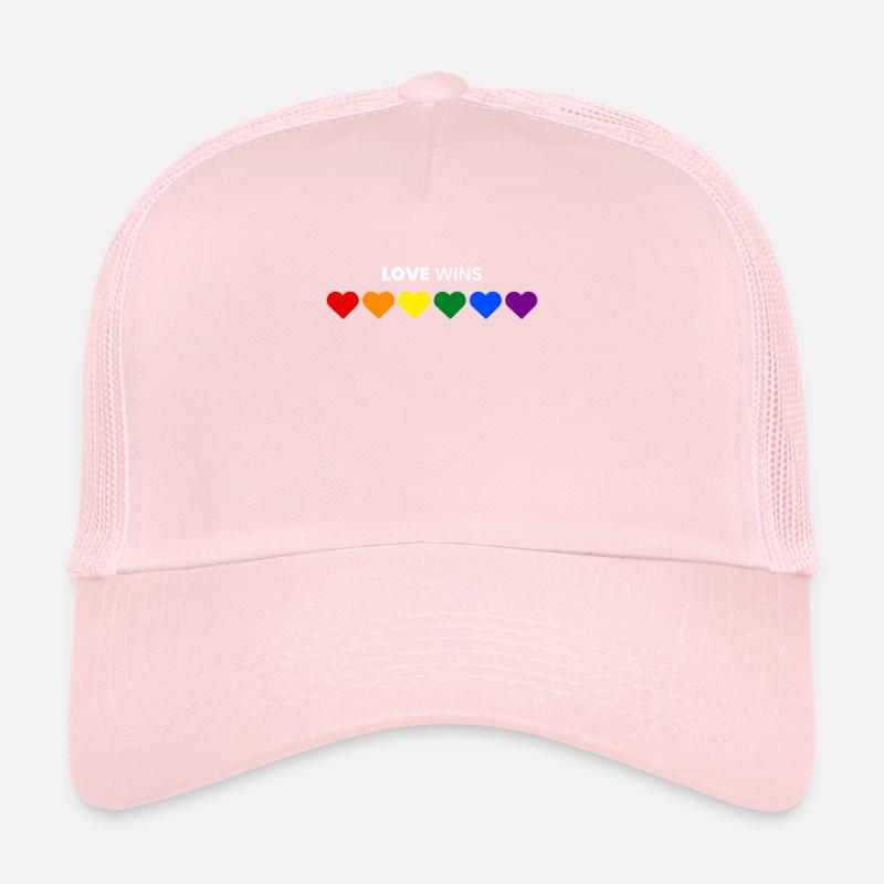 Arc en ciel, LGBT, Amour, Mariage, JGA Casquette trucker 
