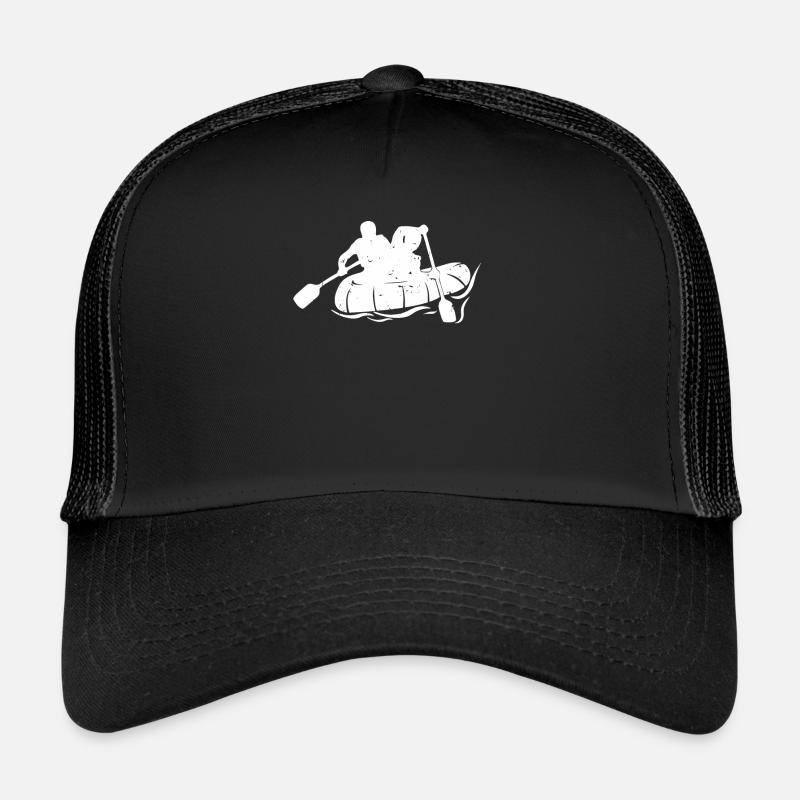 Rafting T-Shirt - Trucker Cap - Schwarz/Schwarz